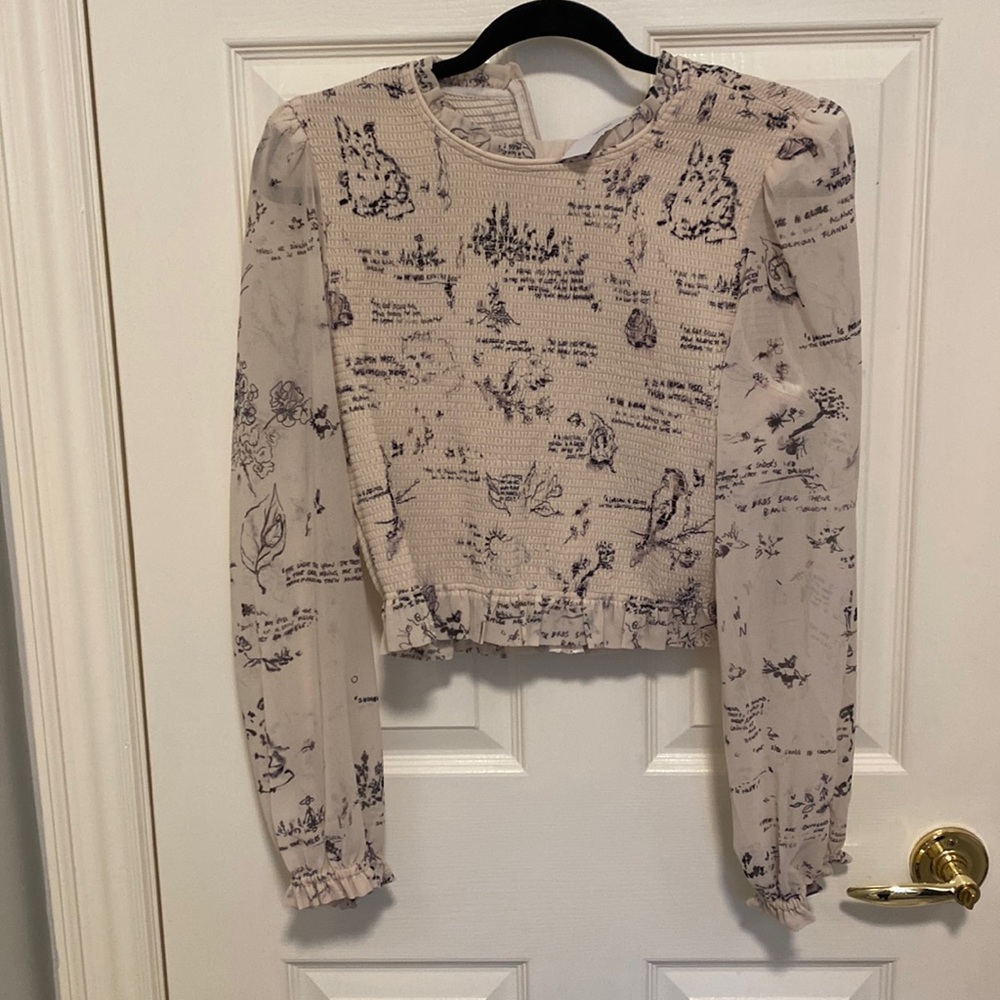Wilfred blouse - Aritzia exclusive print